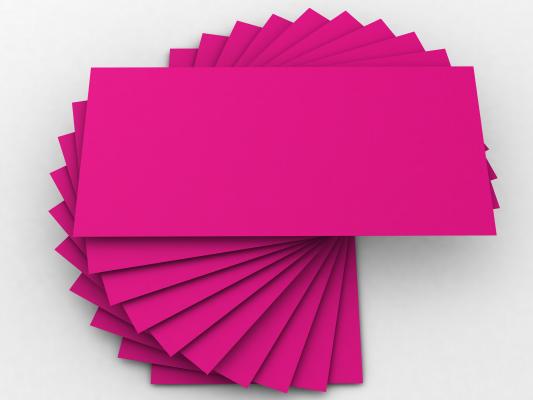 Unifarbene Briefumschläge MAGENTA DIN LANG mit Haftklebestreifen