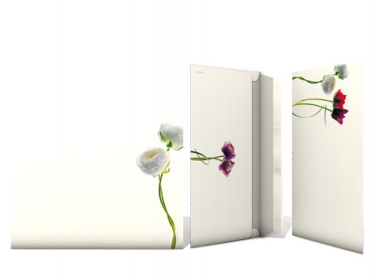 Stationery Flowers on White - Motiv B