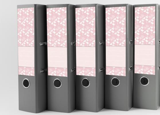 Aufkleber für Ordnerrücken 192x62 mm – Modernes Design, beschreibbar