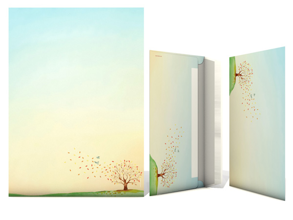 Herbstliches Briefpapier mit passenden Kuverts – exklusiv bei paperandpicture.de