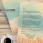 Preview: Detailansicht Sommerhimmel Briefpapier mit zartem Naturmotiv und hellem Himmel
