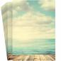 Preview: Briefpapier Ocean View DIN A4 maritimes Motivpapier mit Meerblick