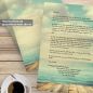 Preview: Briefpapier Ocean View DIN A4 maritimes Motivpapier mit Meerblick