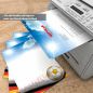 Preview: Briefpapier Fußball-WM für Vereinsbriefe, Fanpost und sportliche Geschäftspost