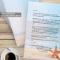 Preview: Motivpapier Seestern auf hochwertigem 90 g DIN A4 Papier