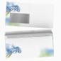 Preview: Briefpapier Veilchen DIN A4 florales Motivpapier mit blauen Blüten
