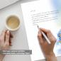 Preview: Briefpapier Veilchen DIN A4 florales Motivpapier mit blauen Blüten