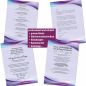 Preview: Motivpapier Farbschleier Aqua DIN A4 – Briefpapier mit Kuverts