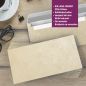 Preview: Motivpapier Structure Beige DIN A4 – Briefpapier mit Kuverts