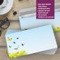 Preview: Motivpapier Gelbe Schmetterlinge DIN A4 – Briefpapier mit Kuverts