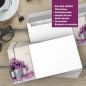 Preview: Motivpapier Fleur de Savon DIN A4 – Briefpapier mit Kuverts mit/ohne Fenster