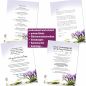 Preview: Motivpapier Krokusse DIN A4 – Briefpapier mit Kuverts