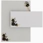 Preview: Motivpapier Black Flowers DIN A4 – Briefpapier mit Kuverts