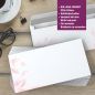 Preview: Motivpapier Pastel Leaves DIN A4 – Briefpapier mit Kuverts