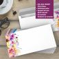 Preview: Motivpapier Farbenfrohe Blumen DIN A4 – Briefpapier mit Kuverts