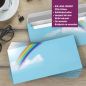 Preview: Motivpapier Regenbogen DIN A4 – Briefpapier mit Kuverts