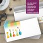 Preview: Colourful Flower Vases A4 Writing Paper – Stationery with window/non-window envelopes