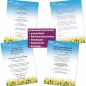 Preview: Motivpapier Ostereier am Zaun DIN A4 – Briefpapier mit Kuverts