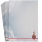 Preview: Festliches Weihnachtsbriefpapier Weihnachtsbaum für private Weihnachtsgrüße