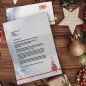 Preview: Weihnachtliches Briefpapier Weihnachtsbaum für Firmen und Privatkunden