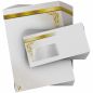 Preview: Detailansicht vom Weihnachtsbriefpapier Sternen-Band mit winterlichem Design