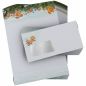 Preview: Detailansicht vom Weihnachtsbriefpapier Lebkuchenmann mit winterlichem Design