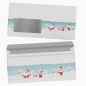 Preview: Christmas stationery Children playing in the Snow with window envelopes