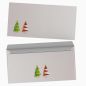 Preview: Christmas stationery Paper Christmas Tree GREEN with windowless envelopes