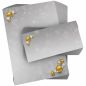 Preview: Atmospheric Christmas Baubles Silver and Gold Christmas stationery for corporate holiday mailings
