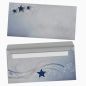 Preview: Weihnachtsbriefpapier Simply Stars mit Kuverts ohne Fenster