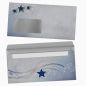 Preview: Weihnachtsbriefpapier Simply Stars mit Fensterkuverts