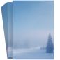 Preview: Premium Snowy Winter Forest Christmas stationery for the holidays