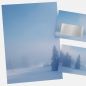 Preview: Festive Christmas stationery with Snowy Winter Forest motif DIN A4