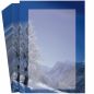 Preview: Festliches Weihnachtsbriefpapier Winterlandschaft für private Weihnachtsgrüße