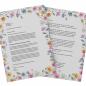 Preview: Motivpapier Blumenranken LILA Briefpapier mit Motiv