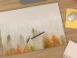 Preview: Edle XXL Schreibtischunterlagen DIN A2 aus hochwertigem Papier mit exklusivem Herbstaquarell-Motiv von paperandpicture.