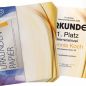 Preview: Urkundenpapier DIN A4 190 g/m² beidseitig bedruckt – Motiv Ambiance in warmem Gold-Design