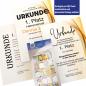 Preview: Urkundenpapier DIN A4 190 g/m² beidseitig bedruckt – Motiv Ambiance in warmem Gold-Design