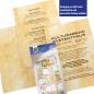 Preview: Certificate paper A4 190 gsm double-sided printed – Prestige Lines design