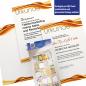 Preview: Urkundenpapier DIN A4 190 g/m² beidseitig bedruckt – Motiv Premium mit Goldwellen