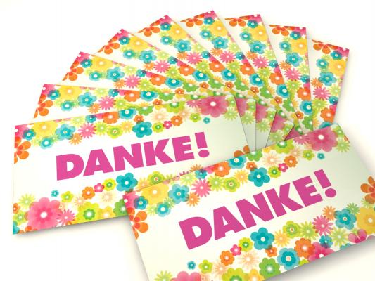 Geburtstagskarte mit passendem Kuvert
