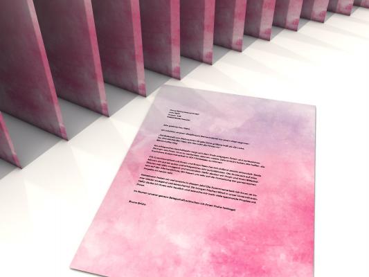 Motivpapier AQUA Berry Briefpapier mit Motiv