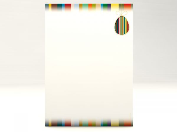 Stationery Colourful Easter Eggs Writing paper