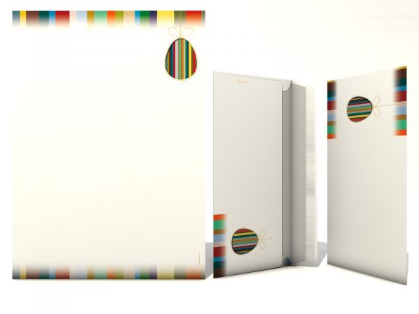 Stationery Colourful Easter Eggs Writing paper