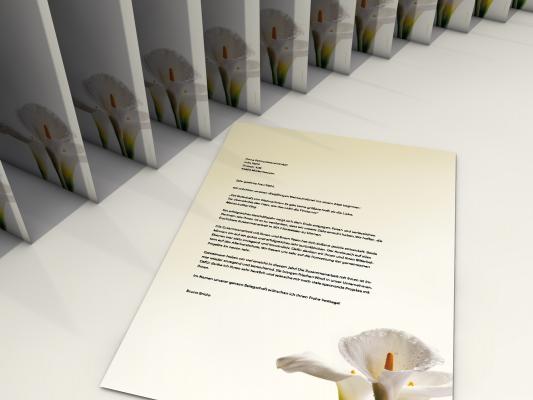 Stationery Calla Lillies Writing paper