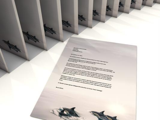 Stationery Dolphins Writing paper