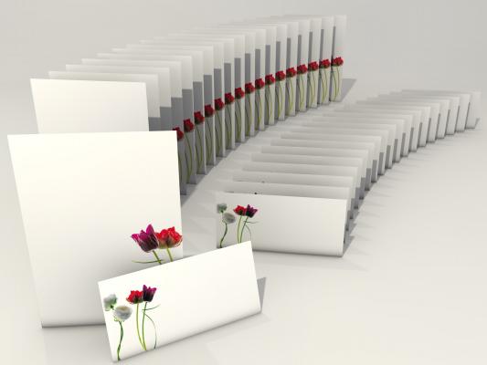 Motivpapier Flowers on White - Motiv A Briefpapier mit Motiv