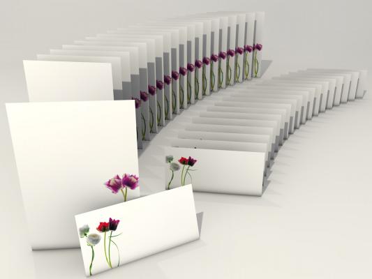 Motivpapier Flowers on White - Motiv C Briefpapier mit Motiv