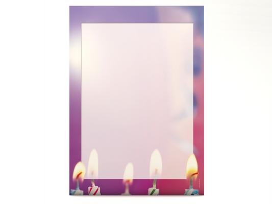Motivpapier Happy Birthday Briefpapier mit Motiv