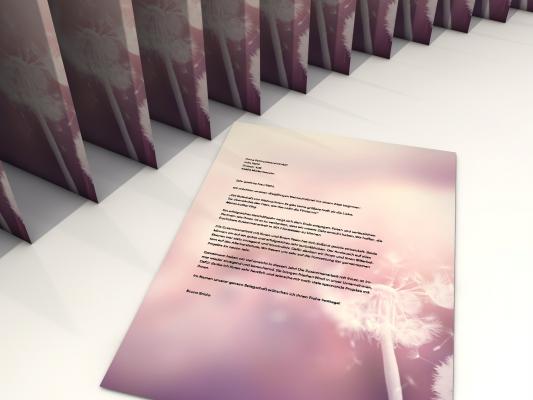 Stationery Dandelion Impression Writing paper